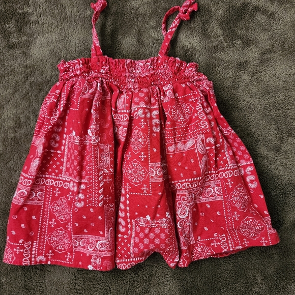 OshKosh B'Gosh Red Bandana Print Two-Piece Set 3T - Picture 4 of 11